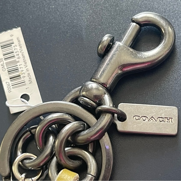 Coach Rainbow Feather Keychain Bagcharm - Picture 4 of 6